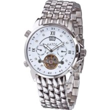 Used Mens Automatic 8 Diamonds Stainless Steel Wrist Watch G-jzakkosswd