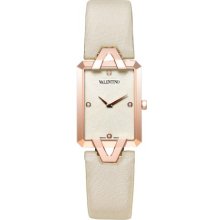 Valentino Gemme Women 'S Quartz Watch With Beige Dial Analogue Display And Beige Strap V36sbq5002ss601