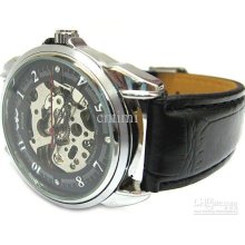 Vegan See Through Skeleton Auto Mechanical Mens/ladies Watch