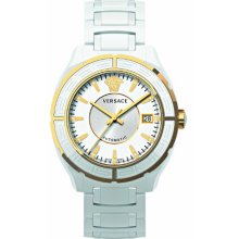 Versace Dv One Women's Quartz Watch With White Dial Analogue Display And White Ceramic Bracelet 02Acp1d001 Sco1