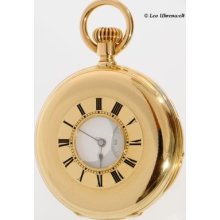 Very Heavy 18k Gold Minute Repeater Half Hunter Case Pocket Watch & 131,2 Gramm