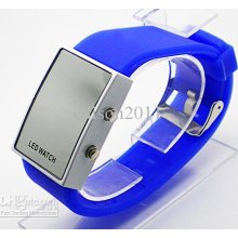 Very Silicone Led Mirror Watch Rubber Band With Opp Bag Ship