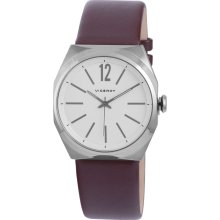 Viceroy Spain Men's White Dial Brown Leather Strap Watch (Men's wrist watch)