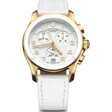 Victorinox Swiss Army Classic Chronograph White Dial Ladies Watch ...