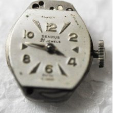 Vintage Benrus Movement 21 Jewels Model Ea40 Running 367