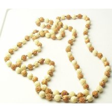 Vintage Continuous Tan Beige CELLULOID Floral Bead NECKLACE Costume Jewelry on Etsy