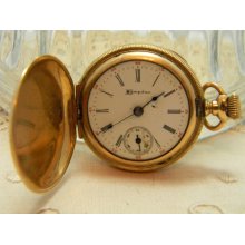 Vintage Hampden Dueber Special gold filled pocket watch