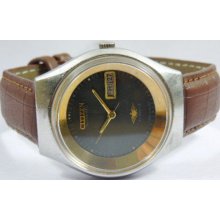 Vintage Watch Citizen 7 Black/Brown Colour Dial Automatic 21J Day/Dat