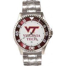 Virginia Tech Hokies Competitor Steel Watch Sun Time