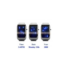 warp core 44 blue fashion digital power reserve led wrist watches