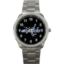 Washington Capitals Ice Hockey Team Logo Sport Metal Watch