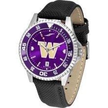 Washington Huskies UW NCAA Mens Leather Anochrome Watch ...