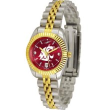 Washington State Cougars Womens Anochrome Gold Watch