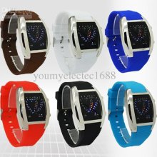 Watch Factory Brand Led Watches Unisex Heart Digital Wristwatch 6 Co