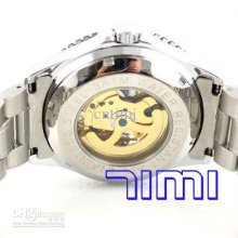 Watch For Men 2012 Hotsale Men Silver Copper Band Skeleton Automatic