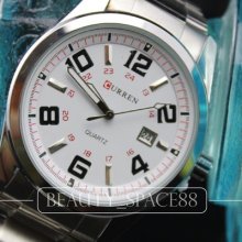 Water Quartz Hour Dial Clock Analog Luxury Sport Men Steel Wrist Watch B017ww