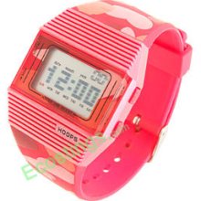 Waterproof Multifunction Plastic Band Sports Girl Watch