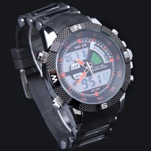 Waterproof Weide Gift Brand Orange Hands Mens Boys Sport Digital Watch Ff1