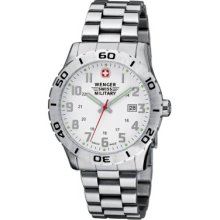 Wenger Swiss Military Grenadier Watch - White Dial Bracelet -