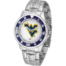 West Virginia Mountaineers Competitor Watch with a Metal Band ...