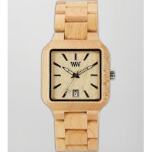 WeWood Watches Metis Maple Wood Watch, Beige