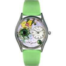 Whimsical watches birthstone: august silver watch - One Size