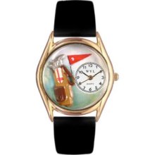 Whimsical Watches Kid s Golf Bag Quartz Leather Strap Watch