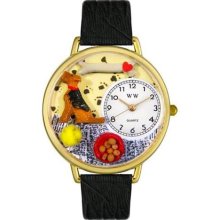 Whimsical Watches Unisex Airedale Terrier Gold Watch Watch G0130079