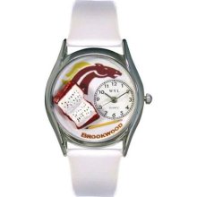 Whimsical Watches Unisex Book Fundraising Silver Watch Watch S1120004