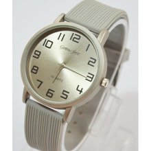 Women Men Girls Boy Silicon Students Quartz Wrist Watch Watches