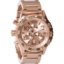 Women's Nixon 42-20 Chrono All Rose Gold Watch