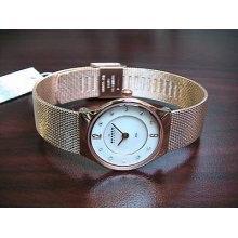 Women's skagen mesh band crystal dial watch 233xsrr