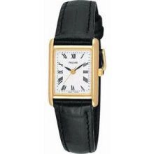 Wrist Watch W/ Leather Band & Roman Numeral Dial