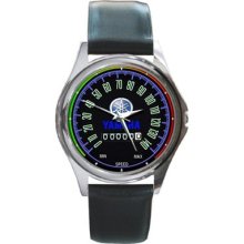 Yamaha Logo Motor Accessories Unisex Round Metal Watch