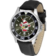 Youngstown State Penguins Competitor AnoChrome Poly/Leather Band Watch