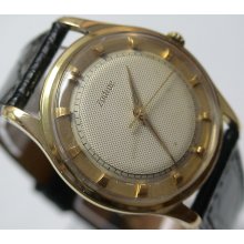 Zodiac Men's Gold Swiss Made Unique Dial Watch