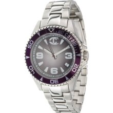 100% Authentic Just Cavalli Women's Abyss Silver & Purple Watch Bnib RrpÂ£147