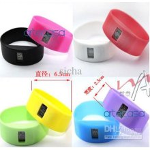 1000pcs/lot Silicon Sport Dive Watch Ion Candy Jelly Watch,digital W