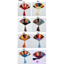 10pcs Chinese Handmade Fan-shaped Mix-colour Silk Purse/wallets