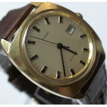 1970' Timex Men's Gold Automatic Calendar Watch - England