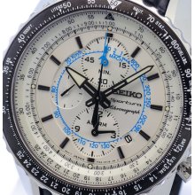 2012/13 Model Seiko Sportura Alarm Chronograph Flightmaster Sapphire Snaf01p1