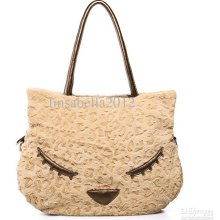 2012 Winter Plush Bags Big Bag Cartoon Bag One Shoulder Cross-body W