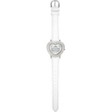 24277 Hello Kitty Ladies Diamante Heart White Watch