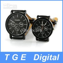 2pcs Matching His & Hers Watches Quatrz New Style /a Pair Leathe