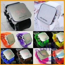 3 X Luxury Sport Style Led Digital Date Lady Women Men Watch Gifts Unisex