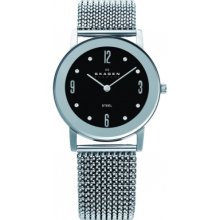 39LSSB1 Skagen Ladies Stone Mesh Watch