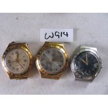 3pcs Swatch Irony Quartz Gents Parts Watch Asis