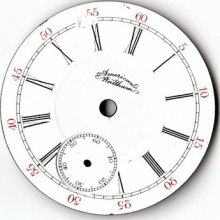 45.10mm Waltham Dial For Face Pocket Watch Double Sunk