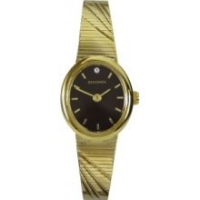 4788 Sekonda Ladies Black Gold Dress Watch