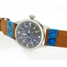 47mm Parnis Pilot Gary Dial Power Reserve Automatic Watch Deployant Buckle 094g